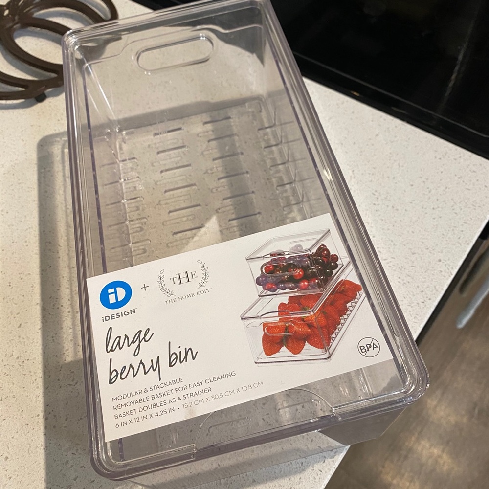 Home edit collection berry fridge container